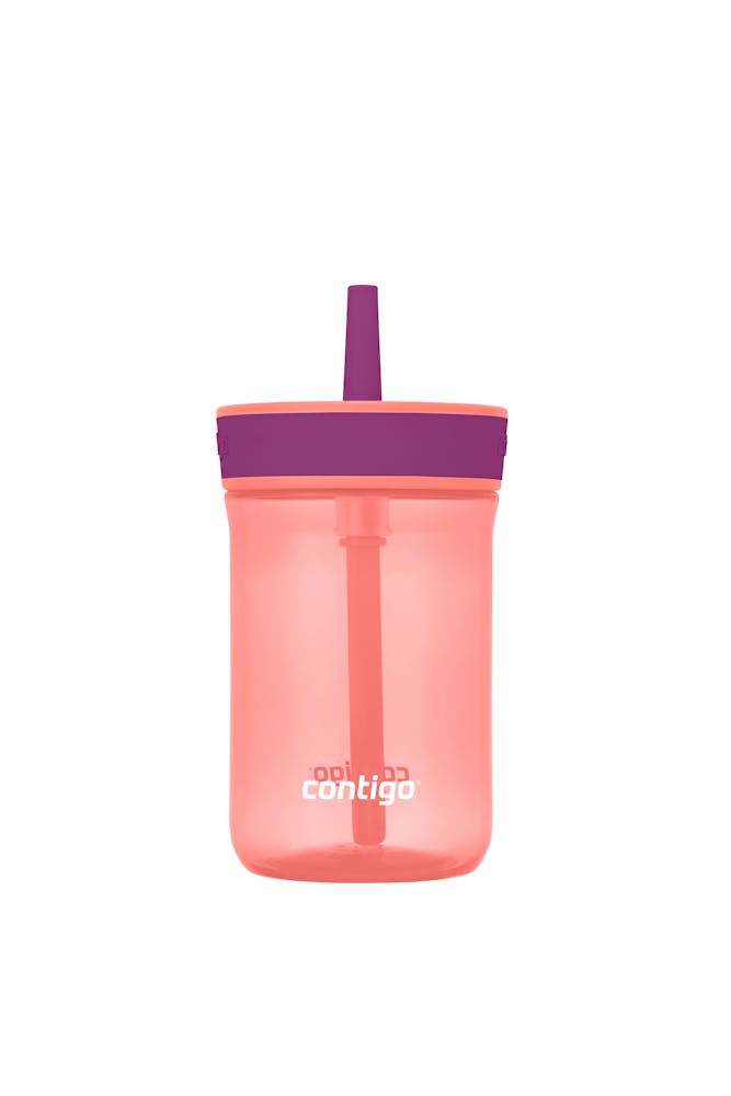 Kids’ Leighton Straw Tumbler with Spill-Proof Leak-Proof Lid, 14oz N9