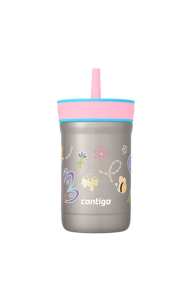 Kids Leighton Spill-Proof Stainless Steel Tumbler with Straw, 12oz H6